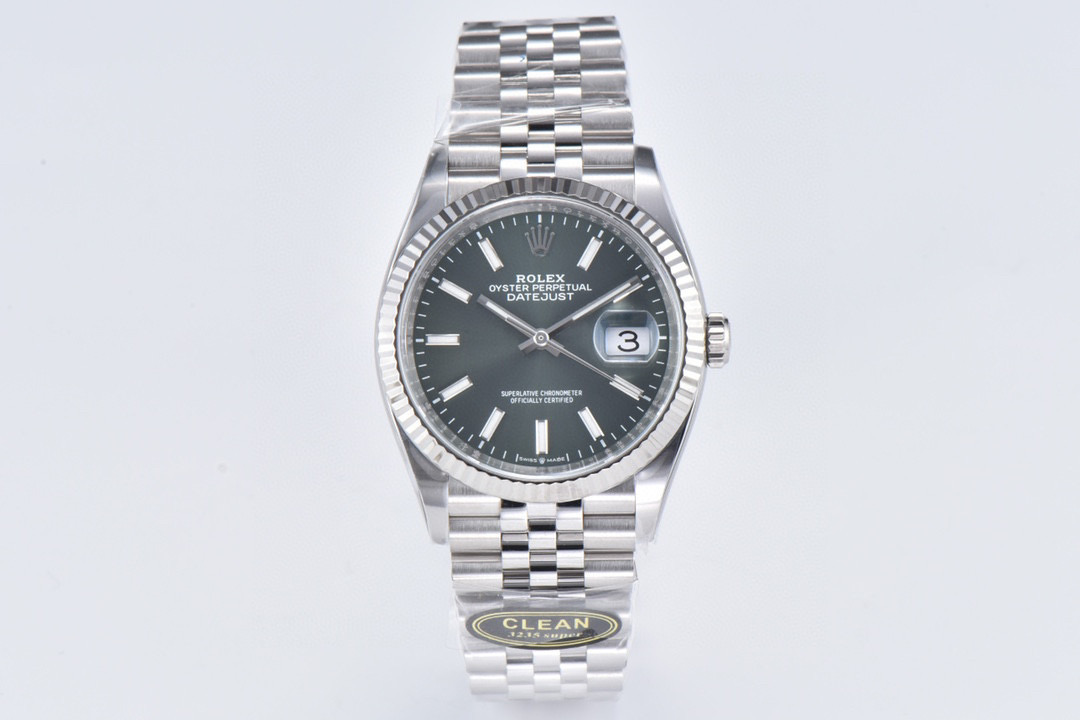 DateJust 36126234 Clean 1:1 Best Edition 904L Steel Mint Green Dial on Jubilee Bracelet VR323 Super Clone5