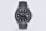 Yacht-Master 42mm 226659 Clean Factory 1:1 Best Edition  Black Ceramic Bezel on Black Rubber Strap VR3235 Super Clone