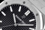 Royal Oak 41mm 15500 SS ZF 1:1 Best Edition Black Textured Dial on SS Bracelet A4302 Super Clone - Image 4