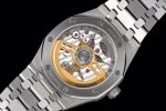 Royal Oak 41mm 15500 SS ZF 1:1 Best Edition Black Textured Dial on SS Bracelet A4302 Super Clone - Image 8