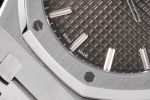 Royal Oak 41mm 15500 SS ZF 1:1 Best Edition Gray Textured Dial on SS Bracelet A4302 Super Clone - Image 5
