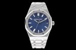 Royal Oak 41mm 15500 SS ZF 1:1 Best Edition Blue Textured Dial on SS Bracelet A4302 Super Clone