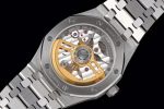 Royal Oak 41mm 15500 SS ZF 1:1 Best Edition Blue Textured Dial on SS Bracelet A4302 Super Clone - Image 8