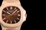 Nautilus 5711/1R RG 3KF 1:1 Best Edition Brown Textured Dial on RG Bracelet A324 Super Clone - Image 4