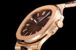 Nautilus 5711/1R RG 3KF 1:1 Best Edition Brown Textured Dial on RG Bracelet A324 Super Clone - Image 6