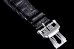 Nautilus 5711 SS 3KF 1:1 Best Edition Gray Textured Dial on Black Leather Strap A324 Super Clone V2 - Image 8