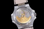 Nautilus 5711 SS 3KF 1:1 Best Edition Gray Textured Dial on Black Leather Strap A324 Super Clone V2 - Image 9