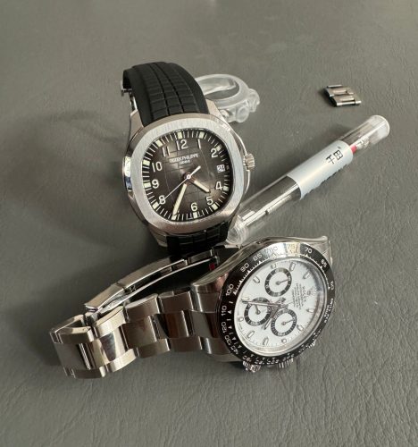 Aquanaut 5167 SS 3KF Best Edition Gray Dial on Black Rubber Strap A324 Super Clone V2 photo review