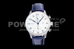IWC Portuguese Chrono IW371446 ZF 1:1 Best Edition on BlueLeather Strap A7750 (Same Thickness as Genuine) Super Clone Watch