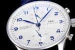 IWC Portuguese Chrono IW371446 ZF 1:1 Best Edition on BlueLeather Strap A7750 (Same Thickness as Genuine) Super Clone Watch - Image 5