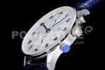 IWC Portuguese Chrono IW371446 ZF 1:1 Best Edition on BlueLeather Strap A7750 (Same Thickness as Genuine) Super Clone Watch - Image 9