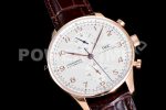 IWC Portuguese Chrono IW371480 ZF 1:1 Best Edition on Brown Leather Strap A7750 (Same Thickness as Genuine) Super Clone Watch - Image 2