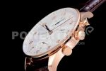 IWC Portuguese Chrono IW371480 ZF 1:1 Best Edition on Brown Leather Strap A7750 (Same Thickness as Genuine) Super Clone Watch - Image 9