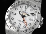 Explorer II 42mm 216570 Black 904L SS GMF 1:1 Best Edition White Dial on Bracelet SA3187 CHS V4 - Image 3