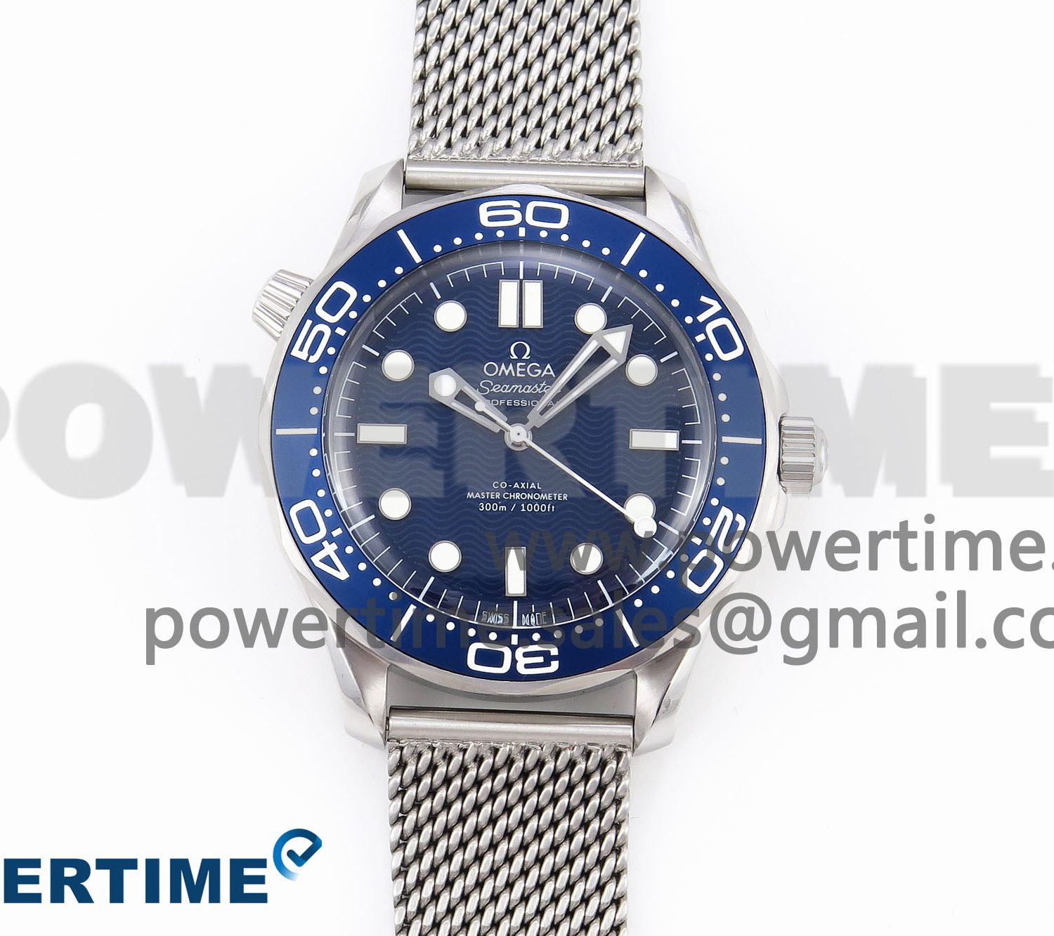 Seamaster 300M 42mm James Bond 60th anniversary VSF Best Edition on Mesh Bracelet A8806