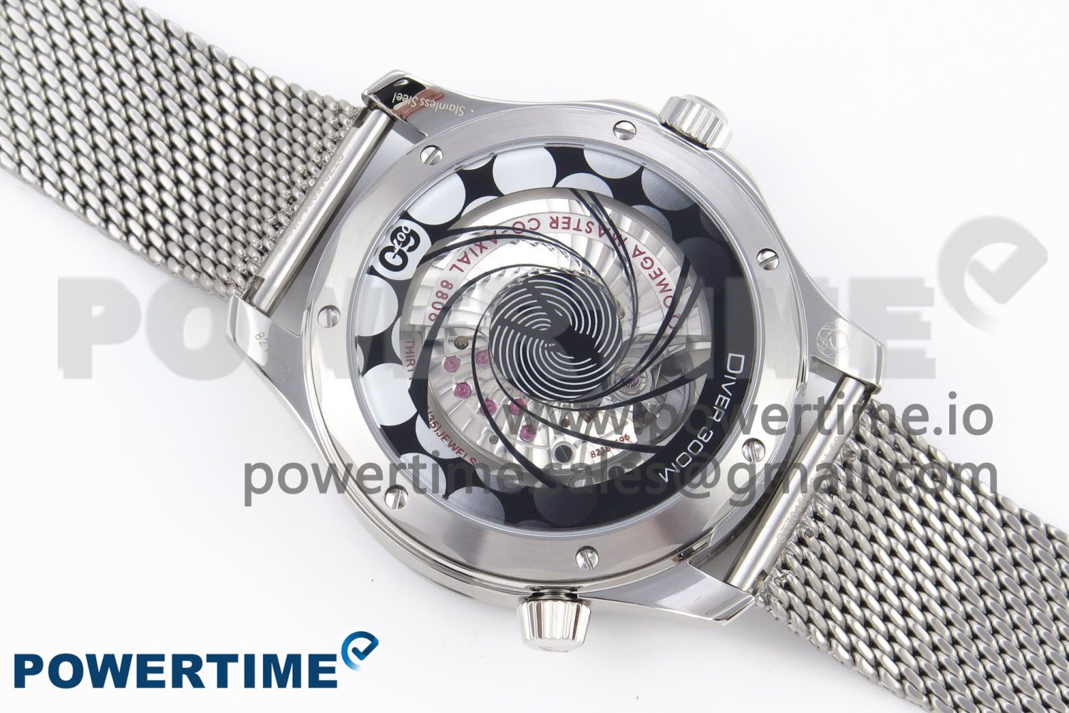 Seamaster 300M 42mm James Bond 60th anniversary VSF Best Edition on Mesh Bracelet A8806 - Image 8