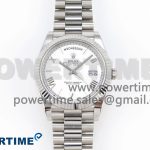 DayDate 40 SS GSF Gain Weight White Roman Dial on President Bracelet A3255