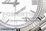 DayDate 40 SS GSF Gain Weight White Roman Dial on President Bracelet A3255 - Image 5