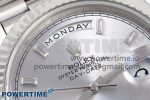 DayDate 40 SS GSF Gain Weight Silver Crystal Dial on President Bracelet A3255 - Image 4