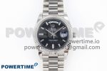 DayDate 40 SS GSF Gain Weight Black Crystal Dial on President Bracelet A3255