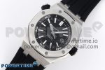 Royal Oak Offshore Diver 15710 ZF 1:1 Best Edition Black Dial on Black Rubber Strap SA3120 Super Clone V2 - Image 2
