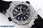 Royal Oak Offshore Diver 15710 ZF 1:1 Best Edition Black Dial on Black Rubber Strap SA3120 Super Clone V2 - Image 3
