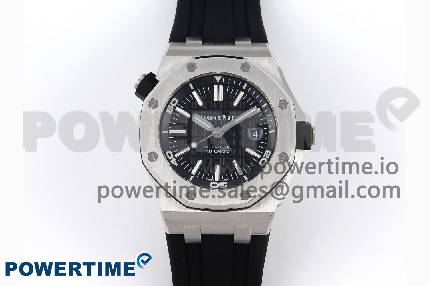 Royal Oak Offshore Diver 15703 ZF 1:1 Best Edition Black Dial on Black Rubber Strap SA3120 Super Clone V2 - Image 1