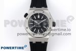 Royal Oak Offshore Diver 15703 ZF 1:1 Best Edition Black Dial on Black Rubber Strap SA3120 Super Clone V2