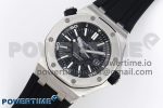 Royal Oak Offshore Diver 15703 ZF 1:1 Best Edition Black Dial on Black Rubber Strap SA3120 Super Clone V2 - Image 2