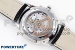 Master Ultra Thin Moon 1368420 SS ZF 1:1 Best Edition White Dial on Black Leather Strap SA925 Super Clone V2 - Image 6