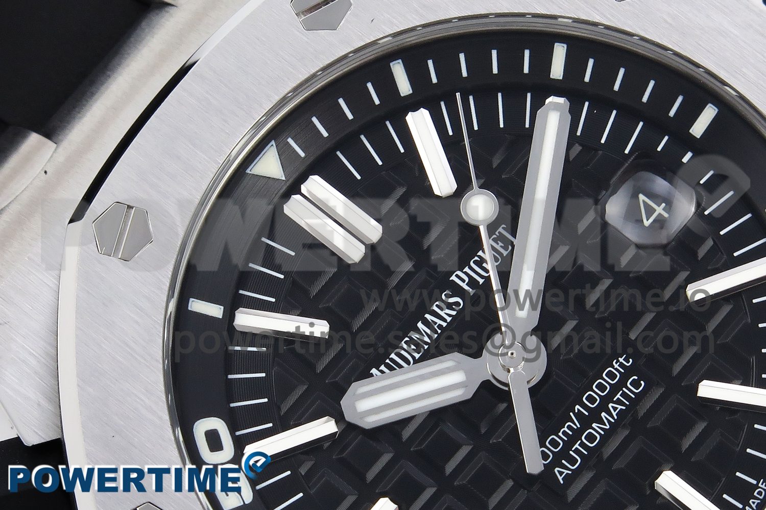 Royal Oak Offshore Diver 15703 ZF 1:1 Best Edition Black Dial on Black Rubber Strap SA3120 Super Clone V2 - Image 4