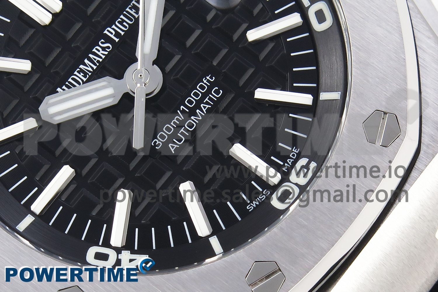 Royal Oak Offshore Diver 15703 ZF 1:1 Best Edition Black Dial on Black Rubber Strap SA3120 Super Clone V2 - Image 5