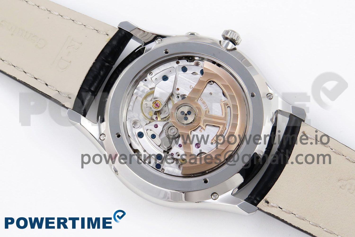Master Ultra Thin Moon 1368420 SS ZF 1:1 Best Edition White Dial on Black Leather Strap SA925 Super Clone V2 - Image 7