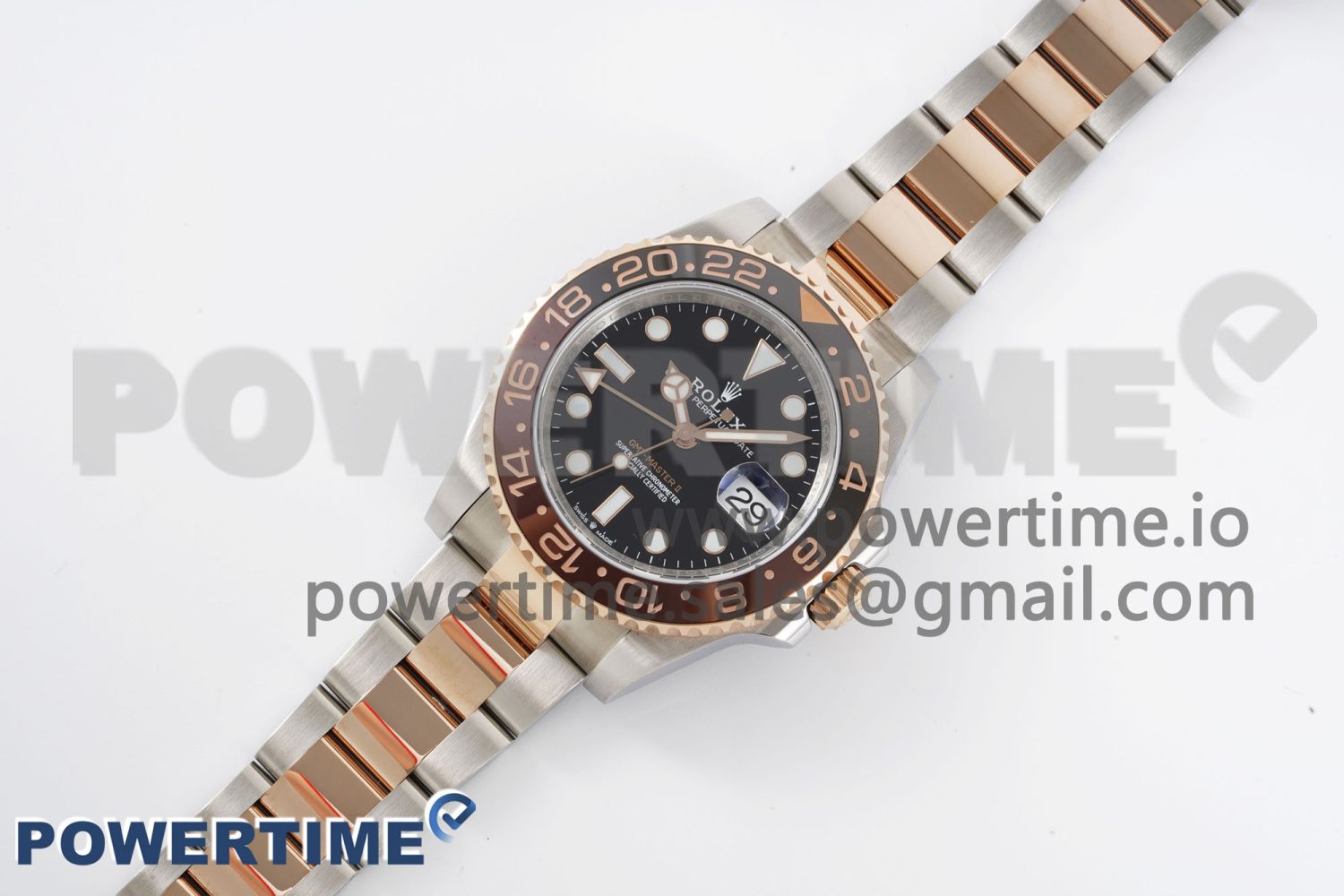GMT Master II 126711 CHNR 904L SS APF 1:1 Best Edition on SS/RG Bracelet VR3285 CHS - Image 2