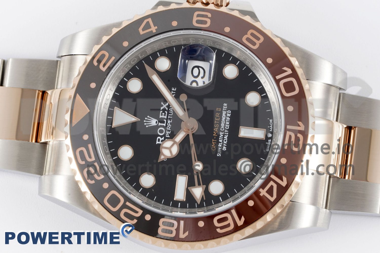 GMT Master II 126711 CHNR 904L SS APF 1:1 Best Edition on SS/RG Bracelet VR3285 CHS - Image 3