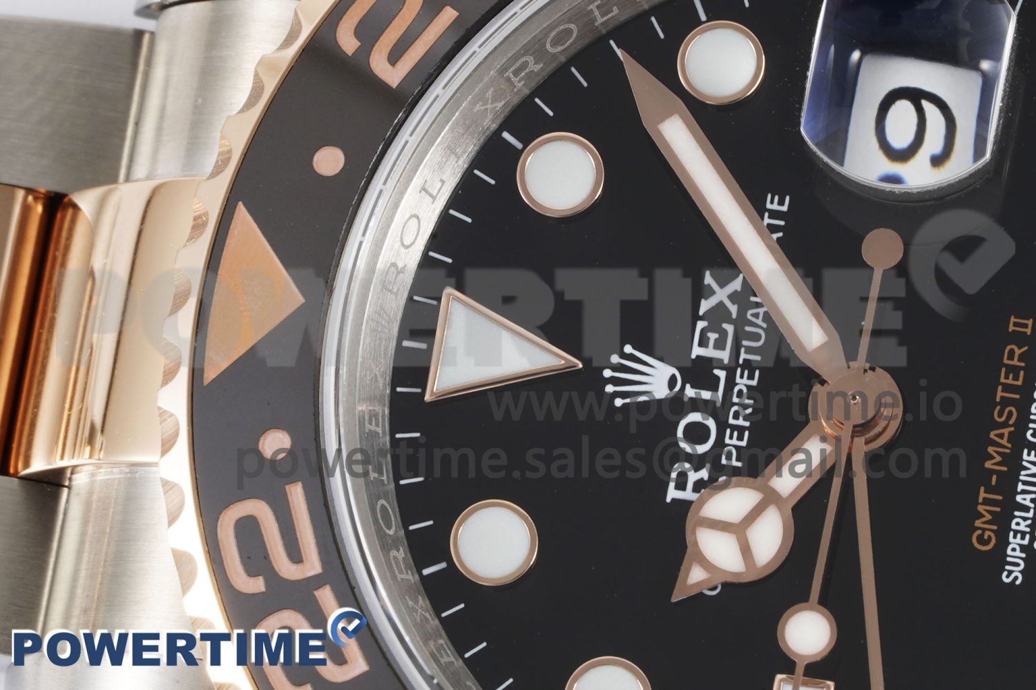 GMT Master II 126711 CHNR 904L SS APF 1:1 Best Edition on SS/RG Bracelet VR3285 CHS - Image 4