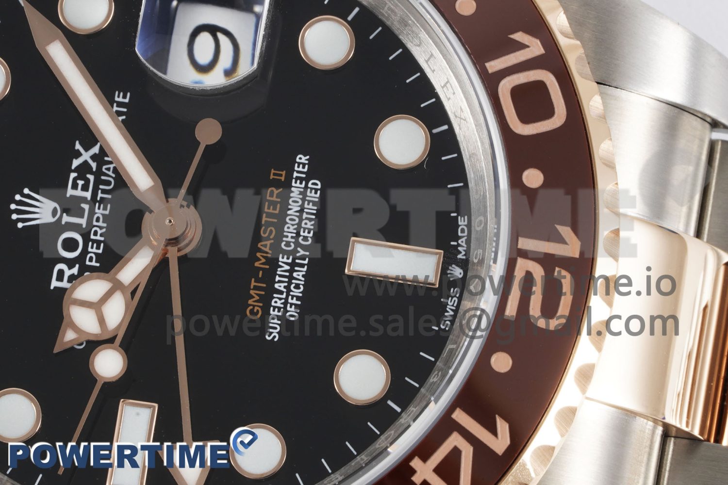 GMT Master II 126711 CHNR 904L SS APF 1:1 Best Edition on SS/RG Bracelet VR3285 CHS - Image 5