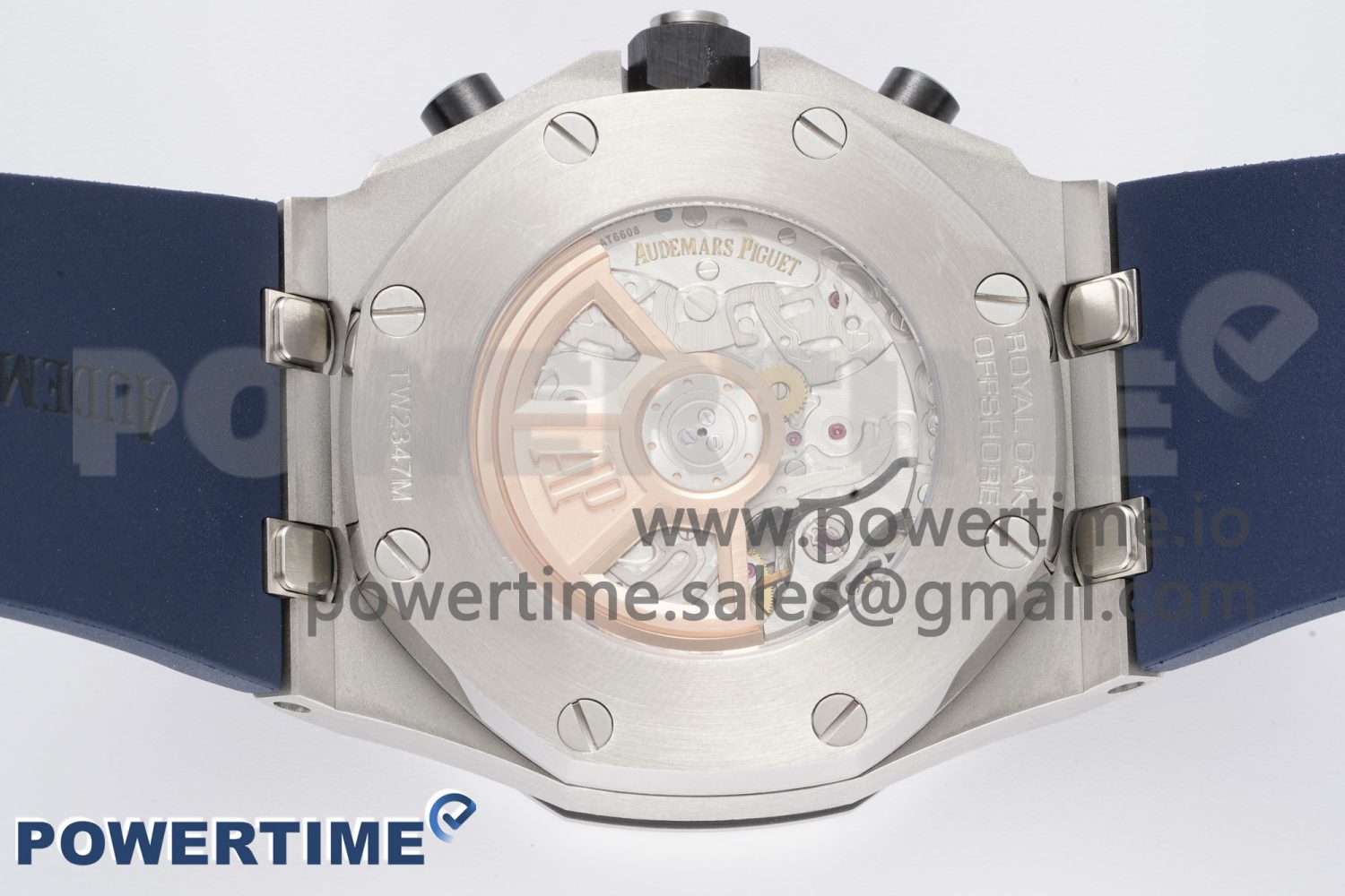 Royal Oak Offshore 42mm SS APF 1:1 Best Edition Deep Blue Dial on Deep Blue Rubber Strap A4404 - Image 8