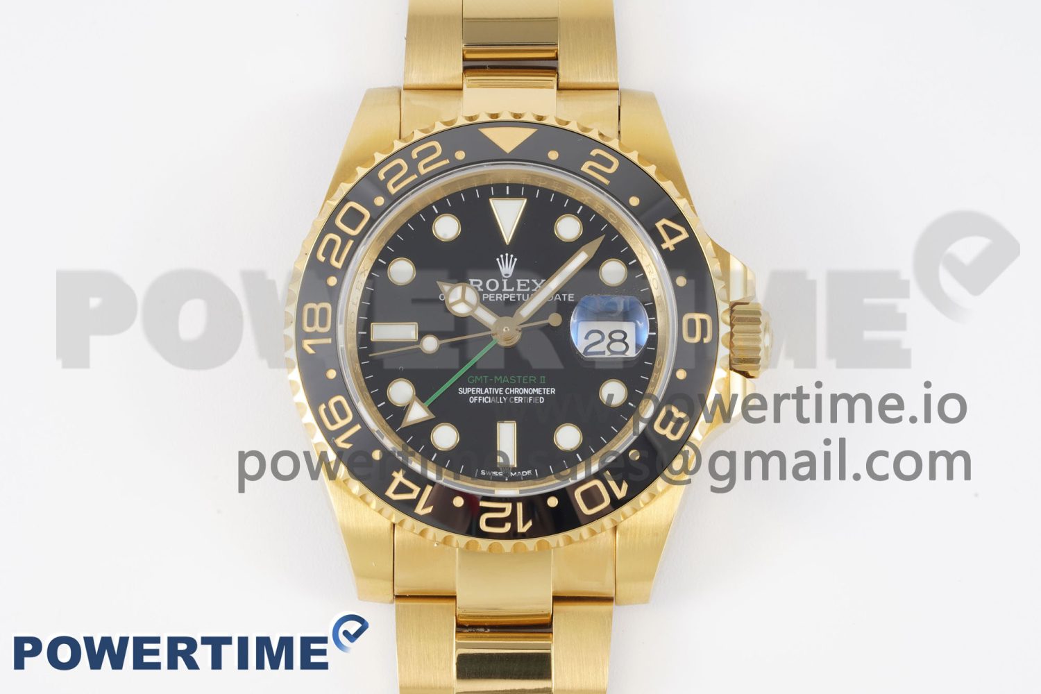 GMT Master II 116718 LN 904L SS APF 1:1 Best Edition Black Dial on YG Bracelet VR3186 CHS - Image 1