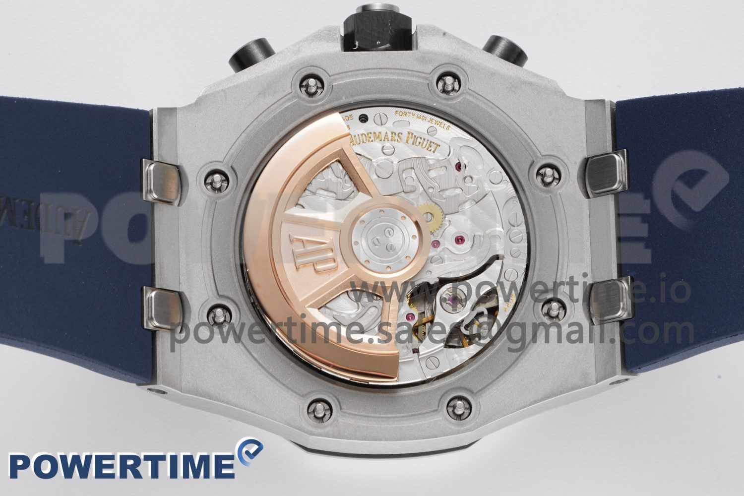 Royal Oak Offshore 42mm SS APF 1:1 Best Edition Deep Blue Dial on Deep Blue Rubber Strap A4404 - Image 9
