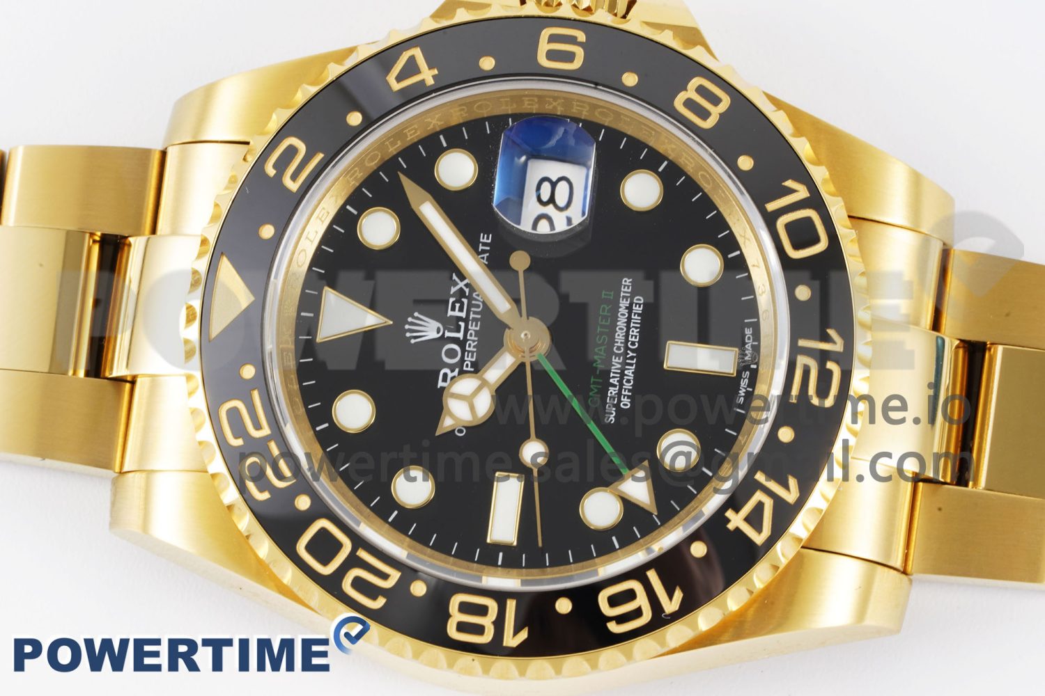 GMT Master II 116718 LN 904L SS APF 1:1 Best Edition Black Dial on YG Bracelet VR3186 CHS - Image 3