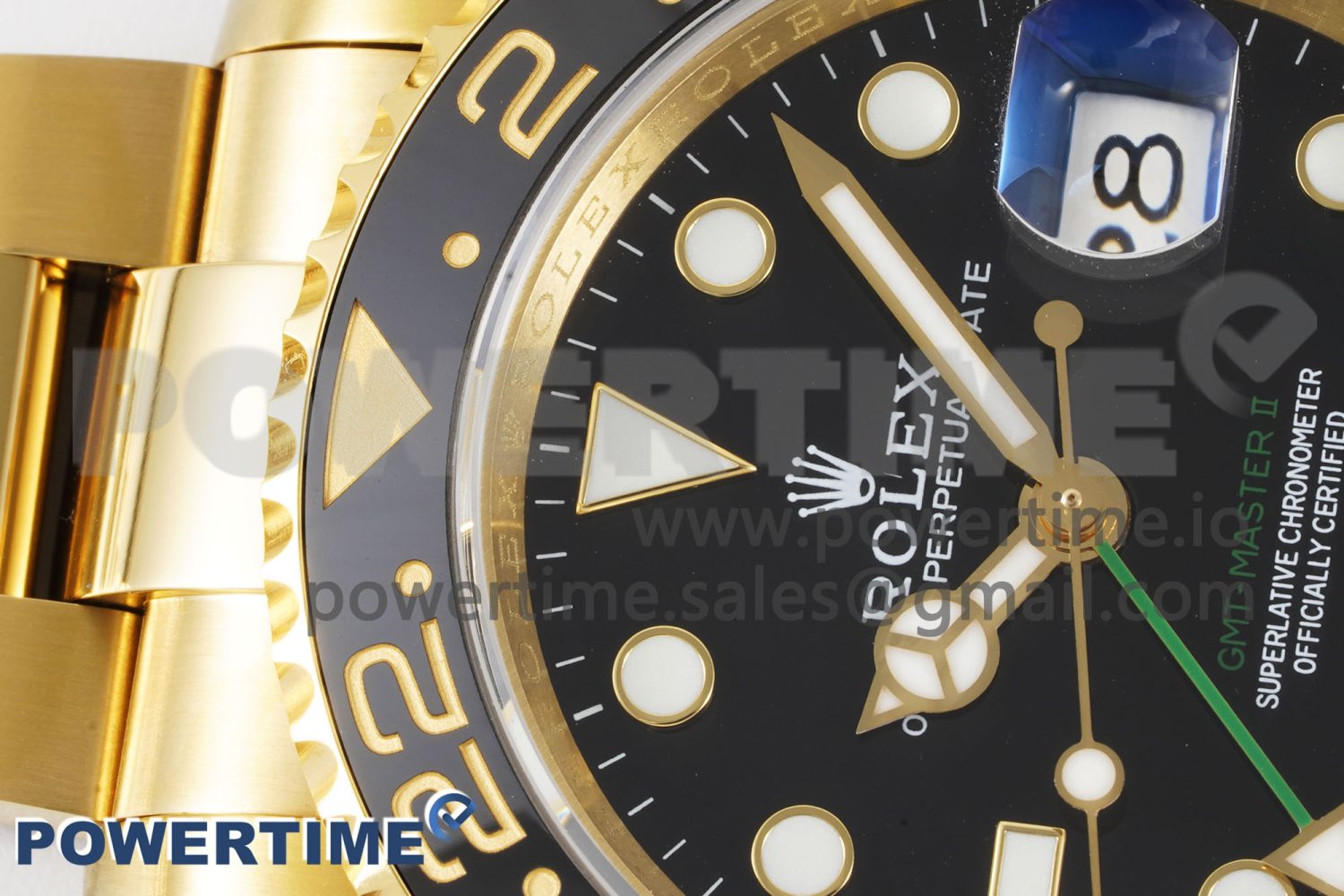 GMT Master II 116718 LN 904L SS APF 1:1 Best Edition Black Dial on YG Bracelet VR3186 CHS - Image 4