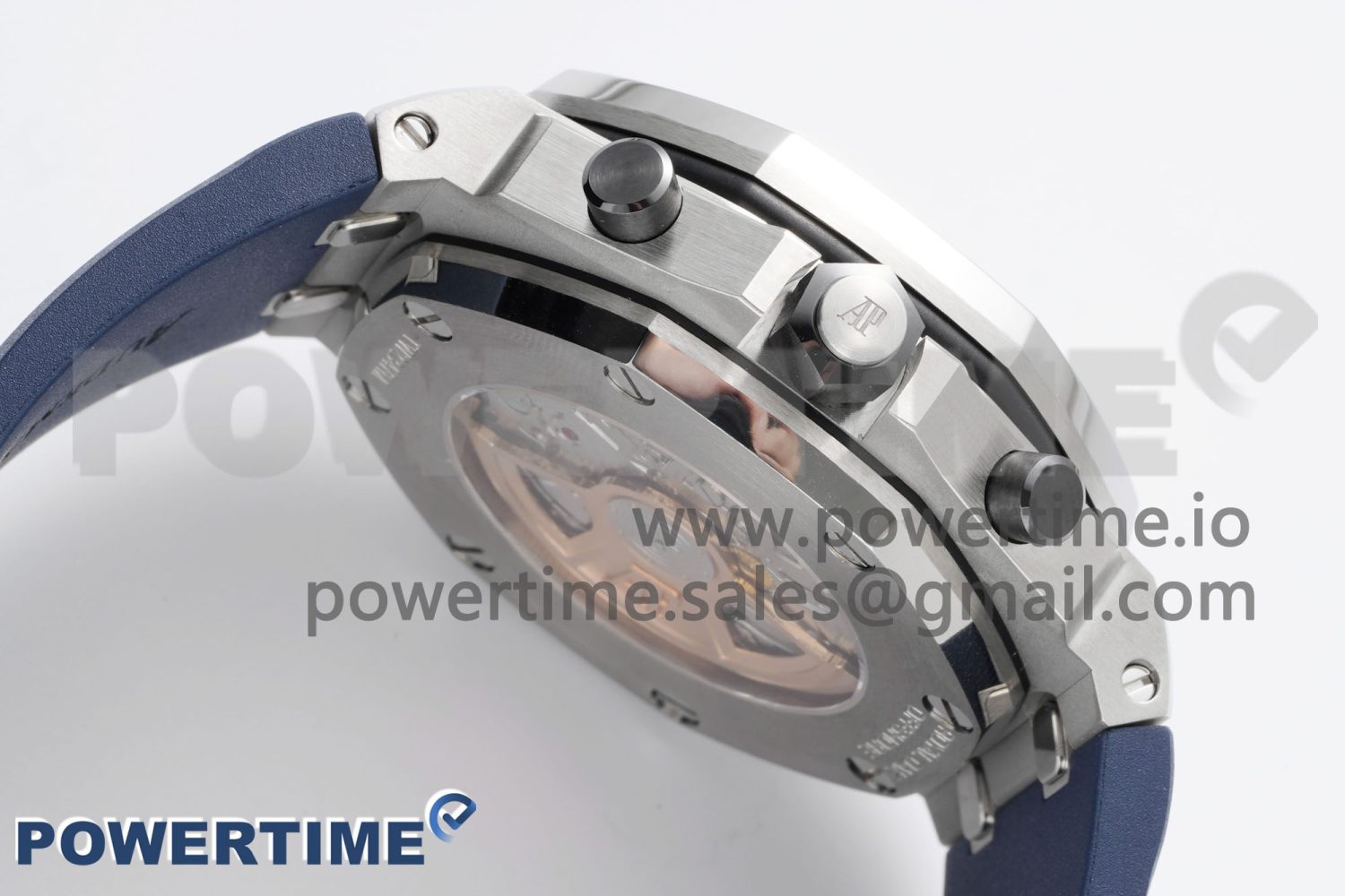 Royal Oak Offshore 42mm SS APF 1:1 Best Edition Deep Blue Dial on Deep Blue Rubber Strap A4404 - Image 6