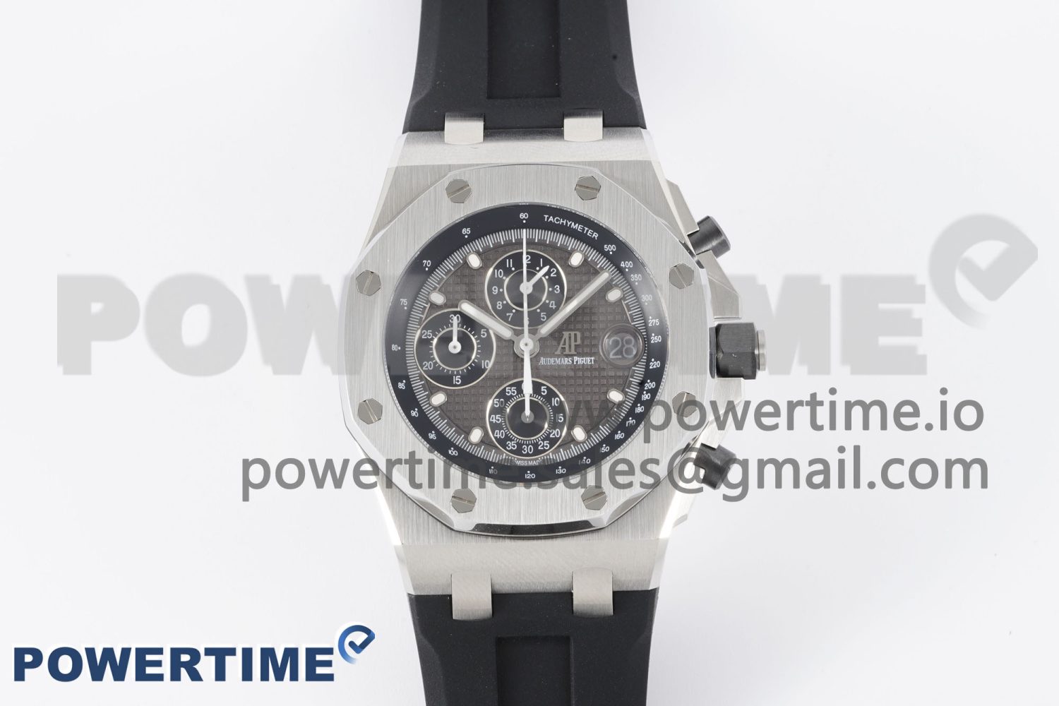 Royal Oak Offshore 42mm SS APF 1:1 Best Edition Gray Dial on Black Rubber Strap A4404 - Image 1