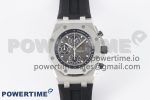 Royal Oak Offshore 42mm SS APF 1:1 Best Edition Gray Dial on Black Rubber Strap A4404