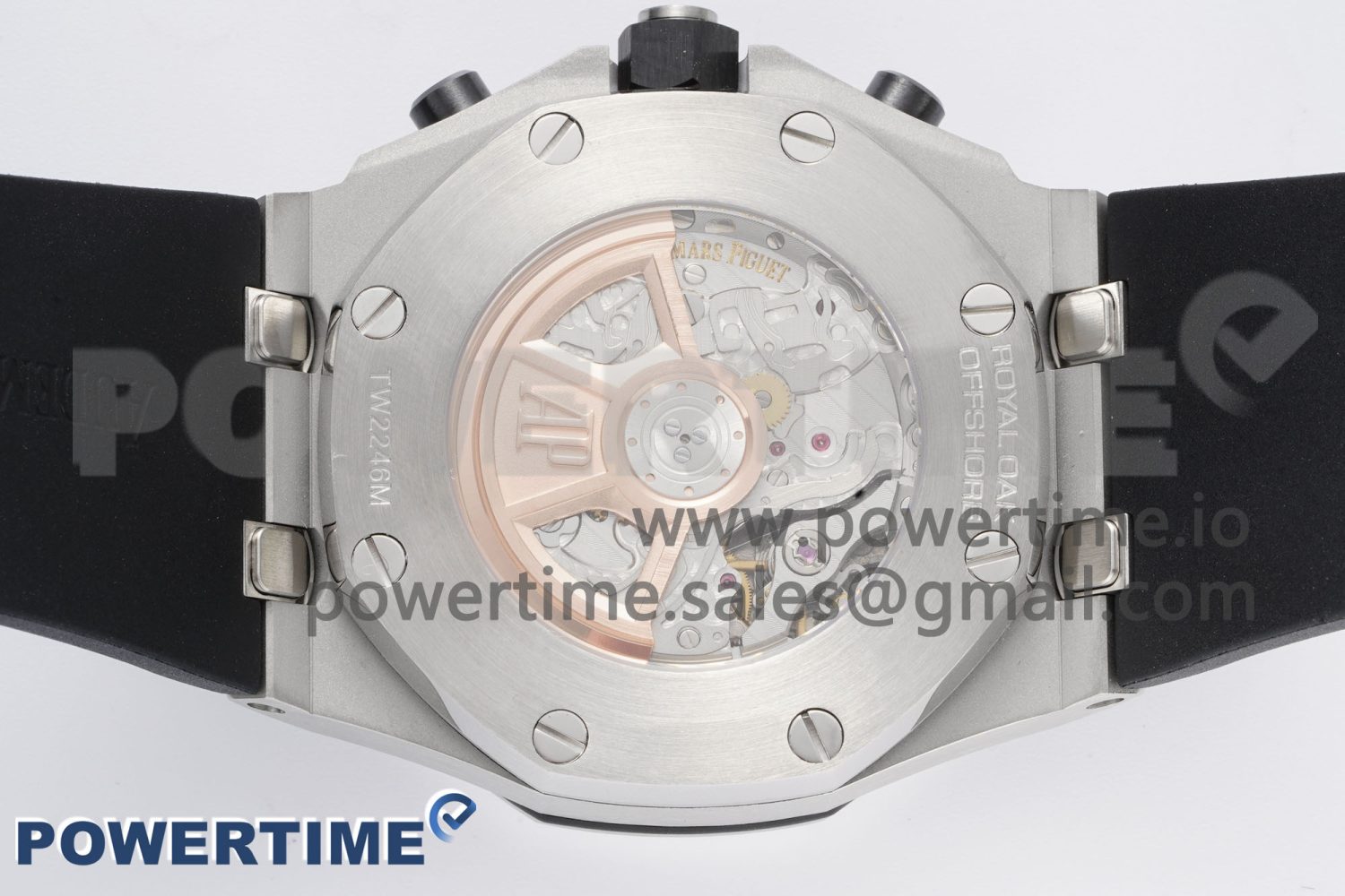 Royal Oak Offshore 42mm SS APF 1:1 Best Edition Gray Dial on Black Rubber Strap A4404 - Image 8