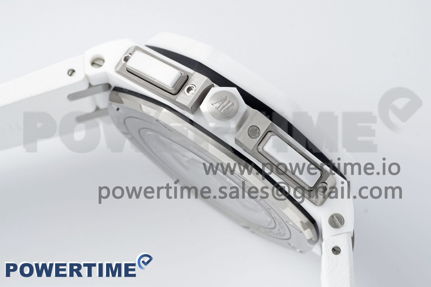 Royal Oak Offshore 44mm White Ceramic APF 1:1 Best Edition White Dial on Rubber Strap A3126 - Image 6