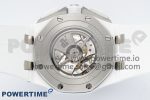 Royal Oak Offshore 44mm White Ceramic APF 1:1 Best Edition White Dial on Rubber Strap A3126 - Image 8