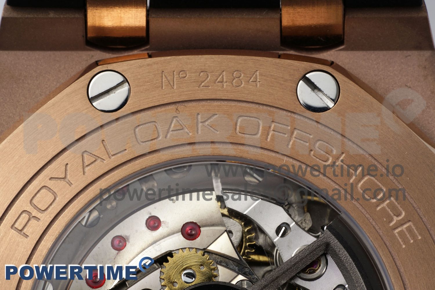Royal Oak Offshore 44mm RG Ceramic Bezel APF 1:1 Best Edition Black/White Dial on Rubber Strap A3126 - Image 10