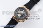 Royal Oak Offshore 44mm RG Ceramic Bezel APF 1:1 Best Edition Black/White Dial on Rubber Strap A3126 - Image 2